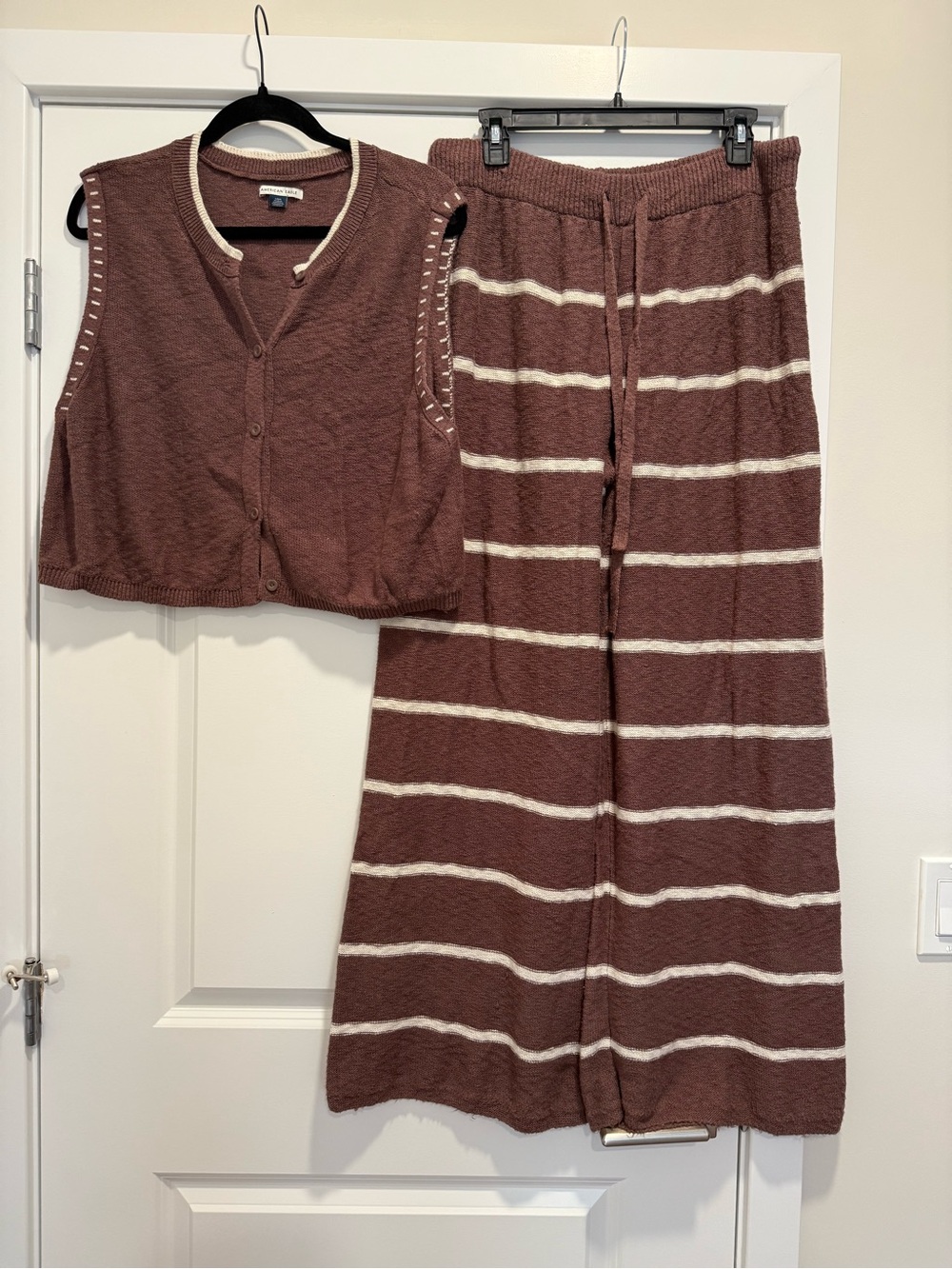 AE Striped Sweater Pant Set